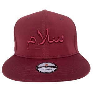 maroon salam snapback cap