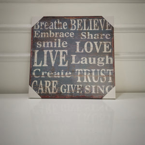Positive Words Canvas (front)