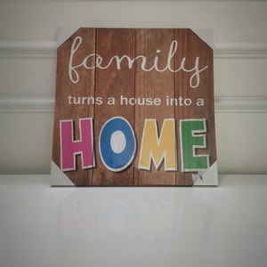 "Family Home" Canvas Print