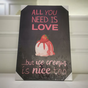 "All you need is love" Canvas Print